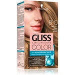 Schwarzkopf Gliss Color permanentní barva na vlasy odstín 8-0 Natural Blonde