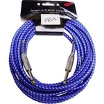 Kabel MSA Musikinstrumente KABT2, [1x jack zástrčka 6,3 mm - 1x jack zástrčka 6,3 mm], 6.00 m, modrá