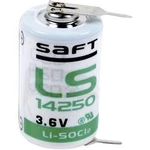 Speciální typ baterie 1/2 AA pájecí kolíky ve tvaru U lithiová, Saft LS 14250 2PF, 1200 mAh, 3.6 V, 1 ks