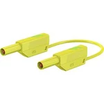 Stäubli SLK425-E/N bezpečnostní měřicí kabely [lamelová zástrčka 4 mm - lamelová zástrčka 4 mm] zelená, žlutá, 25.00 cm