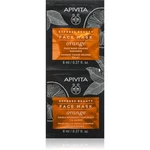 Apivita Express Beauty Radiance Face mask Orange rozjasňujúca maska na tvár 2x8 ml