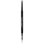 MUA Makeup Academy Brow Define precizní tužka na obočí s kartáčkem odstín Dark Brown 0,3 g