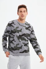 Trendyol Gray Men's Regular Fit Sweatshirt