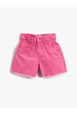 Koton Basic High Waist Shorts Cotton