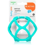 BabyOno Be Active Ortho Teether kousátko pro děti od narození Blue 1 ks