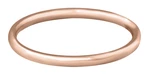 Troli Pozlacený minimalistický prsten z oceli Rose Gold 54 mm