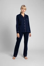 LaLupa Woman's Shirt LA019 Navy Blue