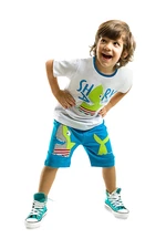 Denokids Shark Island Boy's Summer T-shirt Shorts Set