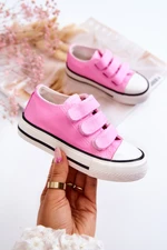 Children's Velcro Sneakers pink Bernie