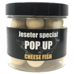 Lk baits pop up boilies jeseter special 18 mm 200 ml - cheese fish