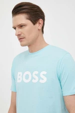 Bavlněné tričko BOSS CASUAL s potiskem, 50481923