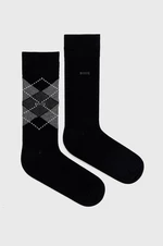 Ponožky BOSS pánské, černá barva, 50478352