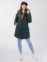 Women's quilted jacket GLANO - green