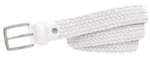 Alberto Basic Braided Womens White 95 cm Ceinture