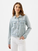 Light blue women's denim jacket GAP