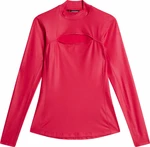 J.Lindeberg Sage Long Sleeve Womens Top Rose Red M Rövid ujjú póló