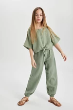 DEFACTO Girl Parachute Cotton Trousers