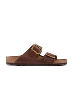 Kožené šľapky Birkenstock Arizona Bold Gap pánske, hnedá farba, 1022605