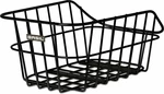 Basil Cento Alu Bicycle Basket Rear La canasta de bicicleta Matt Black Portabicicletas