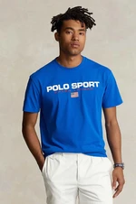 Bavlnené tričko Polo Ralph Lauren pánske, s potlačou, 710750444