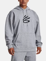 Šedá pánská sportovní mikina Under Armour Curry Big Splash PO Hoodie