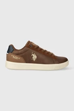 Sneakers boty U.S. Polo Assn. TYMES hnědá barva, TYMES006M/CYN1