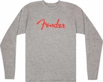 Fender T-shirt Spaghetti Logo LS Heather Gray XL