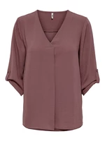 Jacqueline de Yong Dámska blúzka JDYDIVYA Loose Fit 15226911 Rose Brown 38