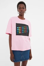 Trendyol T-Shirt - Rosa - Regular fit
