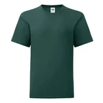 Green children's t-shirt in combed cotton Fruit of the Loom