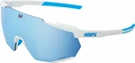 100% Racetrap 3.0 Movistar Team White/HiPER Blue Multilayer Mirror Lens Okulary rowerowe