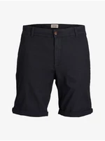 Tmavě modré pánské chino kraťasy Jack & Jones Marco - Pánské