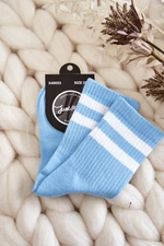 Youth Cotton Sports Socks Blue