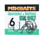 Mikbaits háčky specialits & method sm 007 hook 10 ks - 10