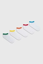 Ponožky BOSS 5-pack pánské, bílá barva, 50473144
