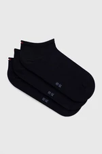 Ponožky Tommy Hilfiger 3-pack dámské, tmavomodrá barva, 701227854