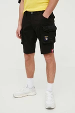 Kraťasy Alpha Industries pánské, černá barva, 186209.03-Black