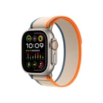 Apple Watch Ultra 2 49 mm Trail loop M/L smart hodinky Titan/Orange-Beige