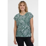 Green women's patterned T-shirt SAM 73 Margarita