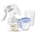 PHILIPS AVENT Odsávačka materského mlieka manuálna + VIA 180 ml 5 ks