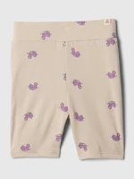 Beige girls' elastic shorts GAP