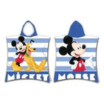 Niebieskie ponczo dziecięce frotte Mickey – Jerry Fabrics