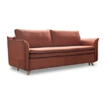 Ceglasta aksamitna rozkładana sofa 225 cm Charming Charlie – Miuform