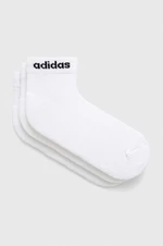 Ponožky adidas 3-pack bílá barva, HT3457