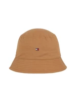 Tommy Hilfiger Klobúk - ESSENTIAL FLAG BUCKET hnedý