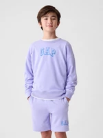 Light purple boys' sweatshirt with GAP logo