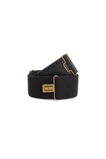 Tommy Jeans Opasok - TJW LEATHER HIGH WAIST čierny