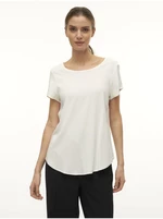 Cream women's blouse Vero Moda Bella