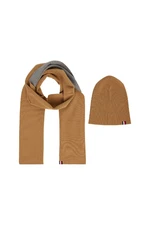 Hat &amp; Scarf - Tommy Hilfiger GP MERINO SCARF &amp; BEANIE brown