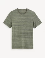 Green-gray men's T-shirt Celio Gejecte